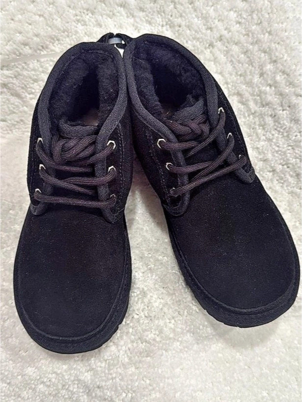 UGG Neumel Black Lace-Up Boots kids size 13,brand new